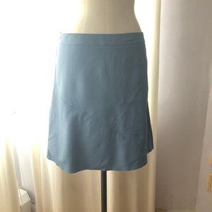 Zara Baby Blue Pleather Mini Skirt